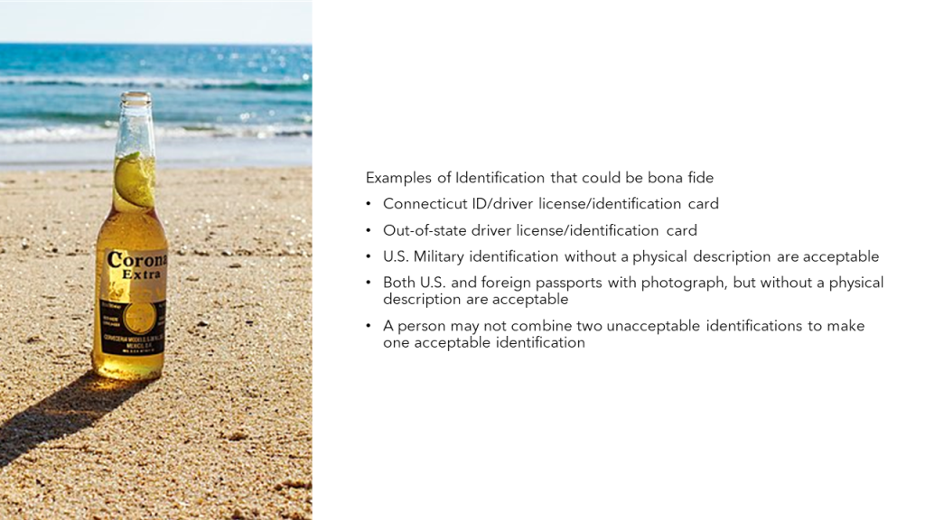 Examples Of Proper Forms Of ID ABC Server Training